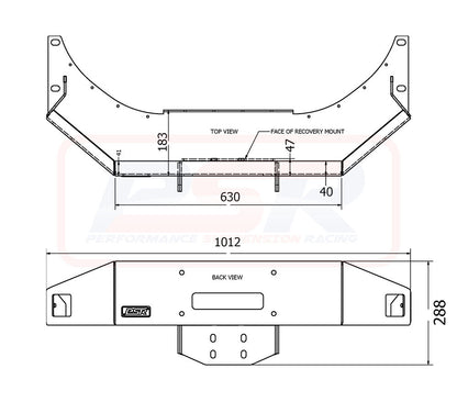 Nissan Patrol GQ-GU Coil Cab Rear Winch Cradle