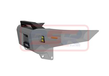 Nissan Patrol GU Series 1-2-3 Ambush Customer Painted Sheet Metal Hoop Bar, Standard Black Fairlead