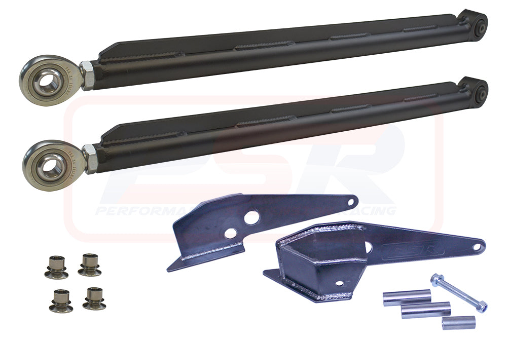 Nissan Patrol GQ-GU Wizard Flex Adjustable Length Lower LONG Arm Kit with Strongback (0-6" Lift)