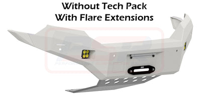 Ford Ranger PX MK2 8/15-7/18 Ambush Customer Painted Hoopless Bar, Pre-Runner Infill (2" Body Lift), Standard Silver Fairlead, Tech