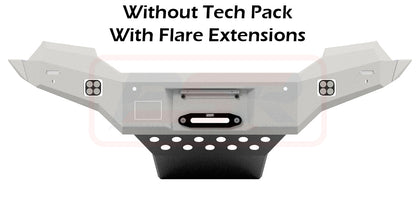 Ford Ranger PX MK2 8/15-7/18 Ambush Customer Painted Hoopless Bar, Pre-Runner Infill (2" Body Lift), Splash Guards, Standard Silver Fairlead, Tech