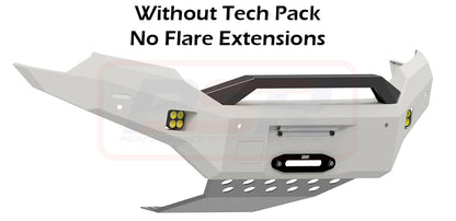 Ford Ranger PX MK2 8/15-7/18 Ambush Customer Painted Sheet Metal Hoop Bar, Infill (No Body Lift), Guards, Slimline Silver Fairlead, Tech, Factory Ext