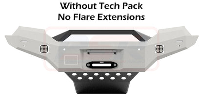 Ford Ranger PX MK2 8/15-7/18 Ambush Customer Painted Sheet Metal Hoop Bar, Infill (1" Body Lift), Splash Guards, Standard Silver Fairlead, Factory Ext