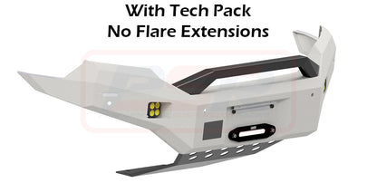 Ford Ranger PX MK2 8/15-7/18 Ambush Customer Painted Sheet Metal Hoop Bar, Pre-Runner Infill (2" Body Lift), Standard Black Fairlead, Sensors