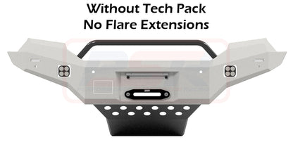 Ford Ranger PX MK2 8/15-7/18 Ambush Customer Painted Low Single Hoop Bar, Pre-Runner Infill (2" Body Lift), Slim Silver Fairlead, Tech, Factory Ext