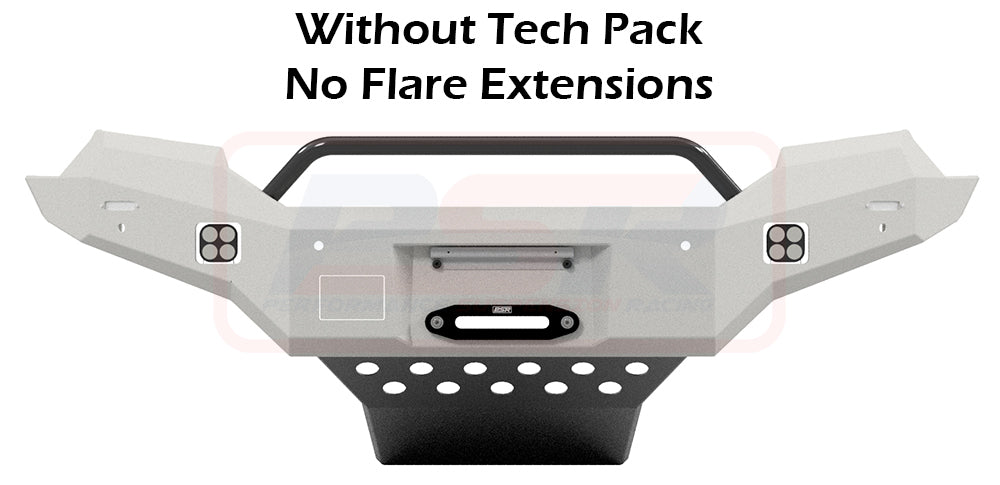 Ford Ranger PX MK2 8/15-7/18 Ambush Customer Painted Low Single Hoop Bar, Pre-Runner Infill (No Body Lift), Slimline Black Fairlead, Factory Ext