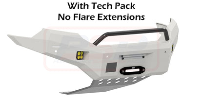 Ford Ranger PX MK2 8/15-7/18 Ambush Satin Black Low Single Hoop Bar, Pre-Runner Infill (No Body Lift), Slimline Silver Fairlead, Kut Snake Ext