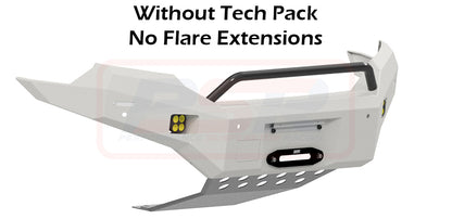 Ford Ranger PX MK2 8/15-7/18 Ambush Satin Black Low Single Hoop Bar, Infill (1" Body Lift), Guards, Slimline Black Fairlead, Sensors, Kut Snake Ext