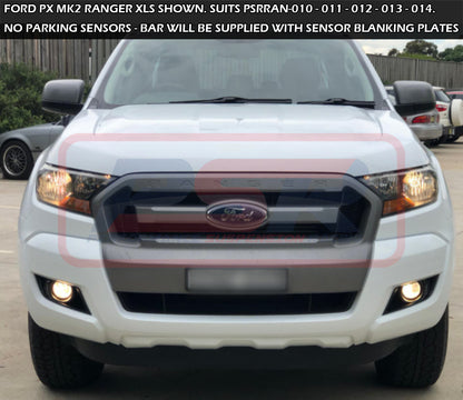 Ford Ranger PX MK2 8/15-7/18 Ambush Customer Painted Single Hoop Bar, Pre-Runner Infill (1" Body Lift), Splash Guards, Slimline Black Fairlead