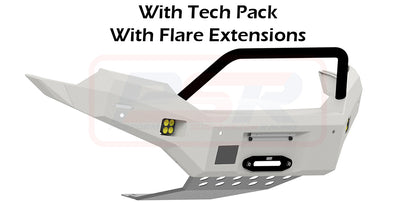 Ford Ranger PX MK2 8/15-7/18 Ambush Customer Painted Single Hoop Bar, Infill (1" Body Lift), Guards, Slim Black Fairlead, Sensors, Kut Snake Ext