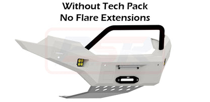 Ford Ranger PX MK2 8/15-7/18 Ambush Customer Painted Single Hoop Bar, Pre-Runner Infill (2" Body Lift), Slimline Black Fairlead