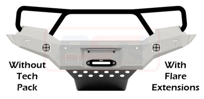 Ford Ranger PX MK2 8/15-7/18 Ambush Customer Painted Triple Hoop Bar, Infill (No Body Lift), Splash Guards, Slim Black Fairlead, Kut Snake Ext