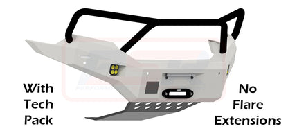 Ford Ranger PX MK2 8/15-7/18 Ambush Customer Painted Triple Hoop Bar, Pre-Runner Infill (2" Body Lift), Slimline Black Fairlead