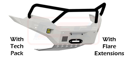 Ford Ranger PX MK2 8/15-7/18 Ambush Customer Painted Triple Hoop Bar, Pre-Runner Infill (2" Body Lift), Slimline Black Fairlead, Kut Snake Ext