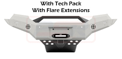 Ranger PX MK3 8/18-ON Ambush Customer Painted Sheet Metal Hoop Bar, Infill (No Body Lift), Slim Black Fairlead, Tech, Kut Snake Ext, Wildtrak