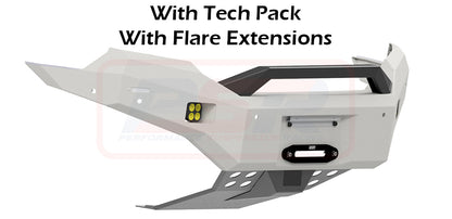 Ranger PX MK3 8/18-ON Ambush Satin Black Sheet Metal Hoop Bar, Infill (1" Body Lift), Splash Guards, Slimline Black Fairlead, Sensors, Factory Ext