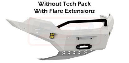 Ranger PX MK3 8/18-ON Ambush Satin Black Low Single Hoop Bar, Infill (1" Body Lift), Guards, Slimline Black Fairlead, Tech, Factory Ext, Wildtrak