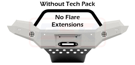 Ford Ranger PX MK3 8/18-ON Ambush Satin Black Single Hoop Bar, Infill (1" Body Lift), Splash Guards, Slimline Black Fairlead, Kut Snake Ext