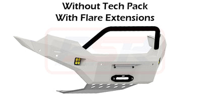 Ford Ranger PX MK3 8/18-ON Ambush Customer Painted Single Hoop Bar, Pre-Runner Infill (2" Body Lift), Splash Guards, Slimline Black Fairlead