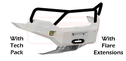 Ranger PX MK3 8/18-ON Ambush Satin Black Triple Hoop Bar, Infill (No Body Lift), Guards, Slimline Black Fairlead, Tech, Factory Ext, Wildtrak