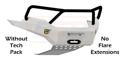 Ranger PX MK3 8/18-ON Ambush Satin Black Triple Hoop Bar, Infill (1" Body Lift), Splash Guards, Slim Black Fairlead, Sensors, Kut Snake Ext