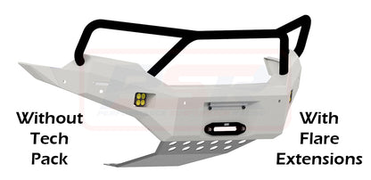 Ranger PX MK3 8/18-ON Ambush Satin Black Triple Hoop Bar, Infill (2" Body Lift), Splash Guards, Slimline Black Fairlead, Tech, Factory Ext