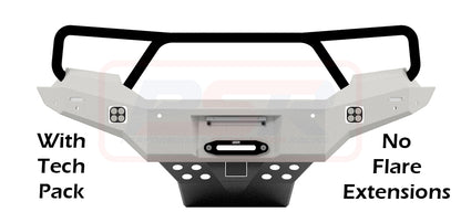 Ranger PX MK3 8/18-ON Ambush Customer Painted Triple Hoop Bar, Infill (2" Body Lift), Guards, Slim Black Fairlead, Tech, Factory Ext, Wildtrak