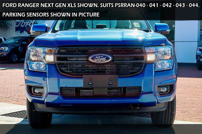 Ford Ranger Next Gen Ambush Satin Black Sheet Metal Hoop Bar, Pre-Runner Infill (2" Body Lift), Slimline Silver Fairlead, 4 Sensors, XLT Camera