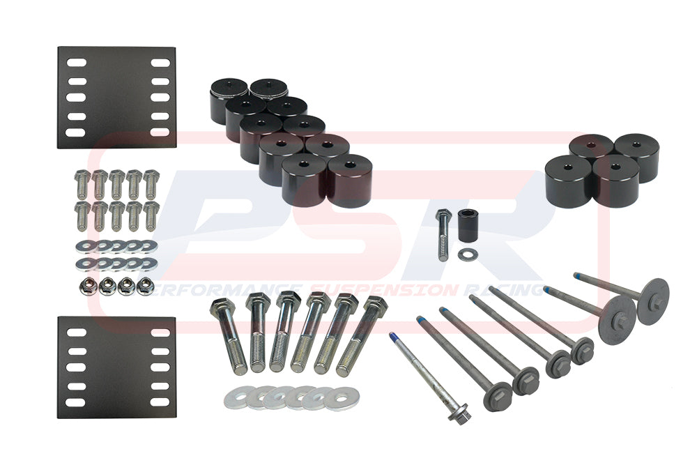 Ford Ranger Next Gen 2" Body Lift Kit (Dual/Extra Cab with Tub) - Without Rear Bar Lift