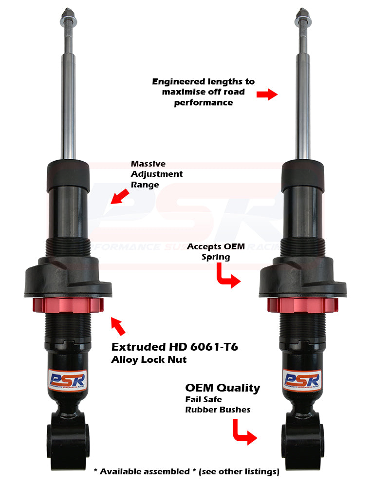 Ford Ranger PX MK3 08-18 On PSR TTG Front 2-4" Adjustable Shock Absorber (Also Suits MK2 Everest) - PAIR