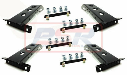 Baja Rack Universal Tub Rack with 1/4 Height Wide Leg Set of 4