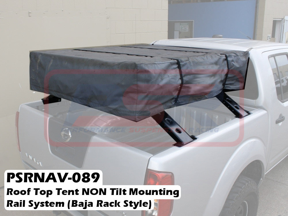 Roof Top Tent NON Tilt Mounting Rail System (Baja Rack Style) with 1/4 Height Wide Leg Set of 4