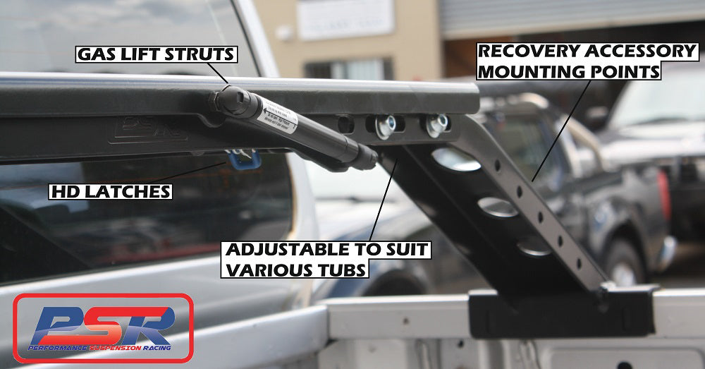 Roof Top Tent Complete Tilt System (Baja Rack Style), Uni Track Mount Leg Set of 4, Ranger PX MK1 - 2 - 3 Wildtrak Track Support Bracket (OE)