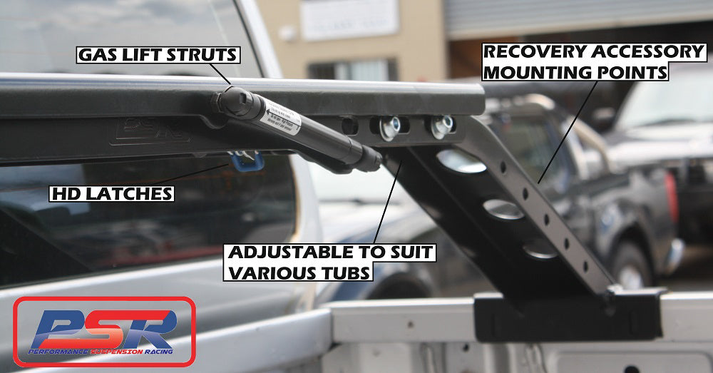 Roof Top Tent Complete Tilt System (Baja Rack Style), Uni Track Mount Leg Set of 4, Ranger PX MK1 - 2 - 3 Wildtrak Track Support Bracket (OE)