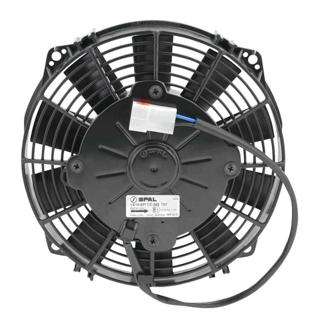 SPAL 08" Fan Straight Blade Push 12V (407CFM) (52mm Deep)
