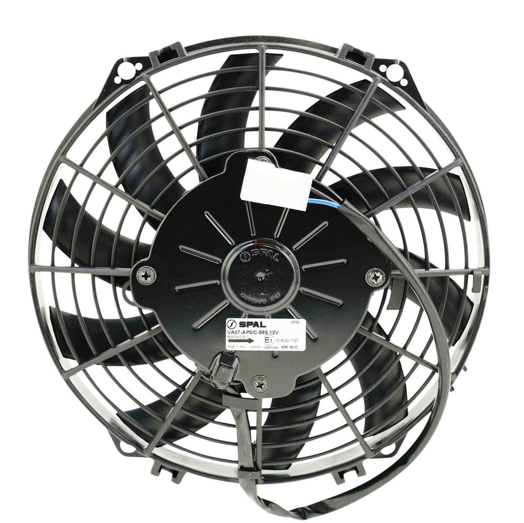SPAL 09" Fan Skew Blade Push 12V (590CFM) (52mm Deep)