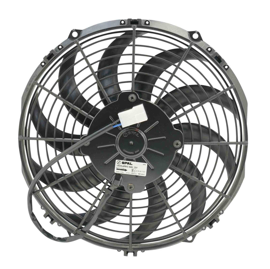 SPAL 11" Fan Skew Blade Push 12V (832CFM) (52mm Deep)