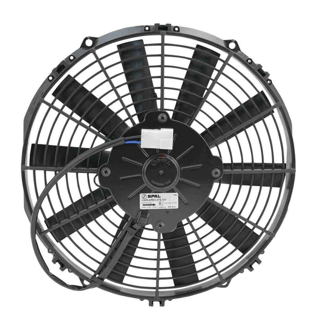 SPAL 11" Fan Straight Blade Push 12V (761CFM) (52mm Deep)