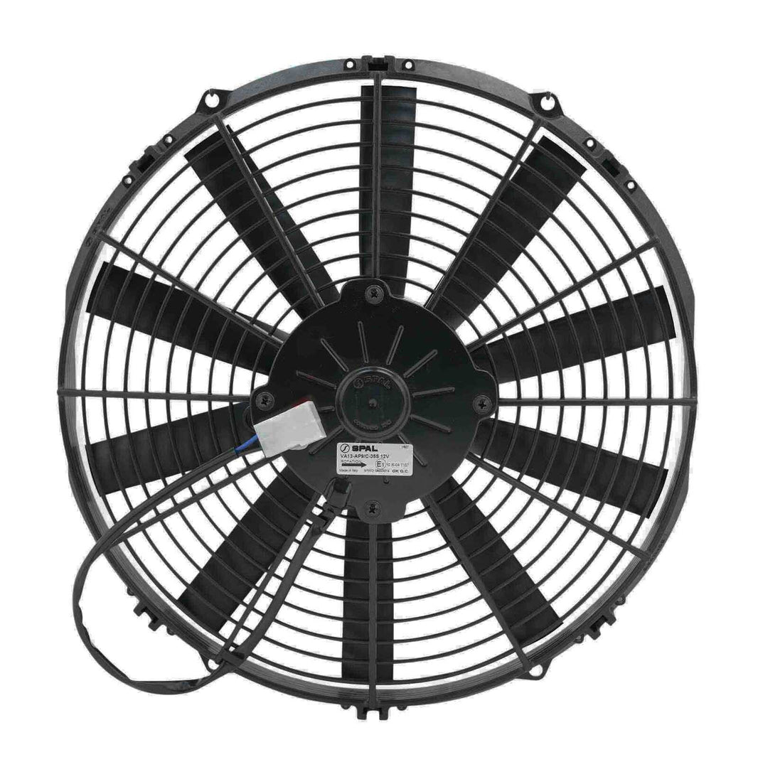 SPAL 13" Fan Straight Blade Push 12V (991CFM) (52mm Deep)