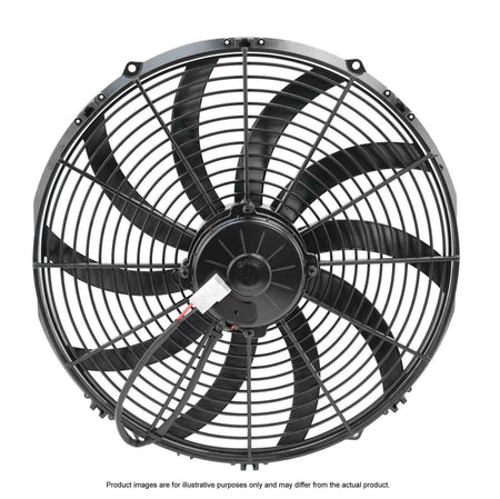 SPAL 16" Fan Skew Blade Pull 12V Brushless (1858CFM) (82mm Deep)