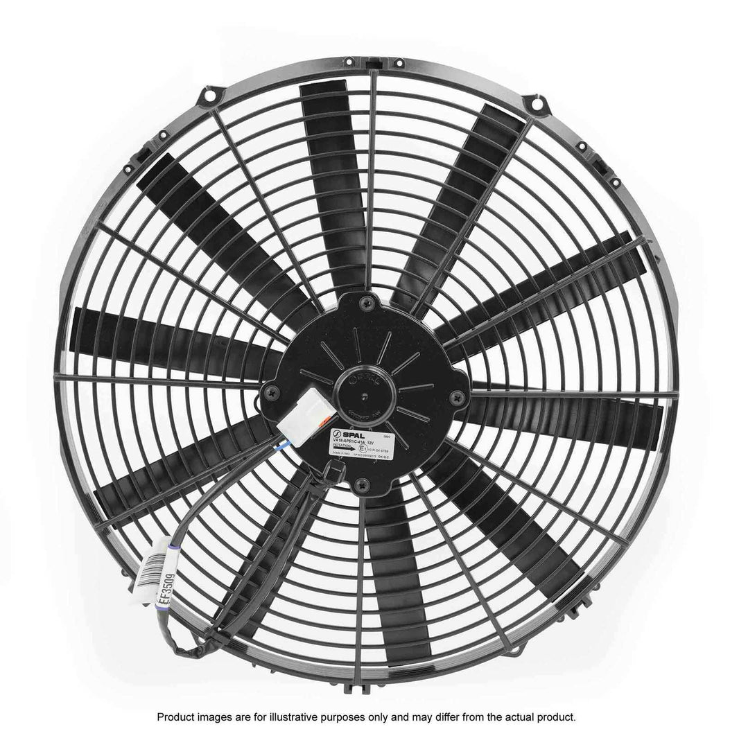 SPAL 16" Fan Straight Blade Push 12V (1505CFM) (62mm Deep)