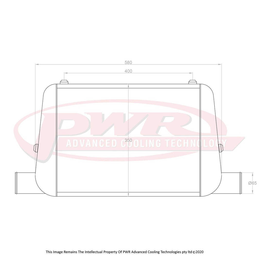 MAZDA RX7 FC Series 4 and 5 13BT Rotary Engine (1985 - 1992) 2.5" Outlets 68mm Intercooler