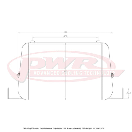 MAZDA RX7 FC Series 4 and 5 13BT Rotary Engine (1985 - 1992) 2.5" Outlets 68mm Intercooler
