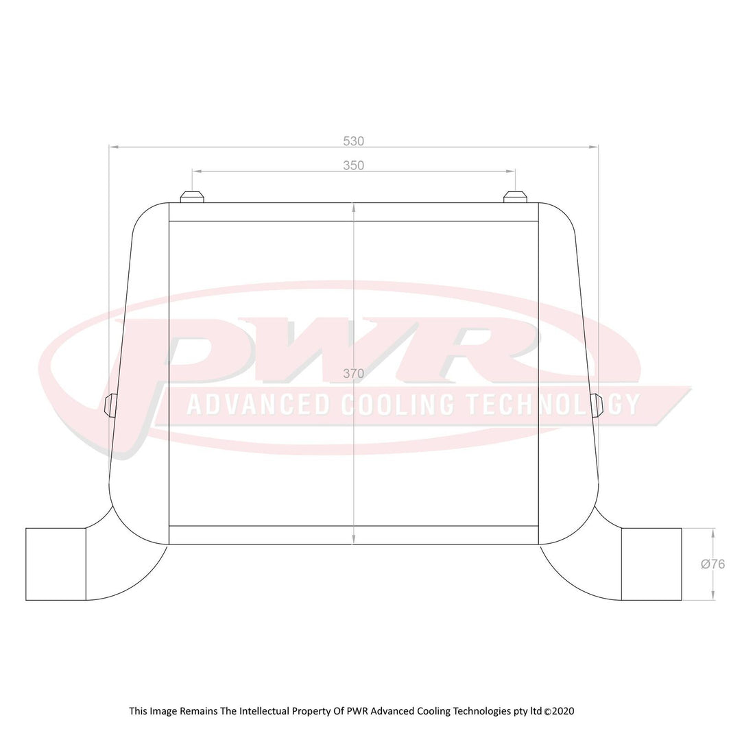 MAZDA R100 12AT, 13BT Rotary Engine (1967 - 1971) 3" Outlets 55mm Intercooler