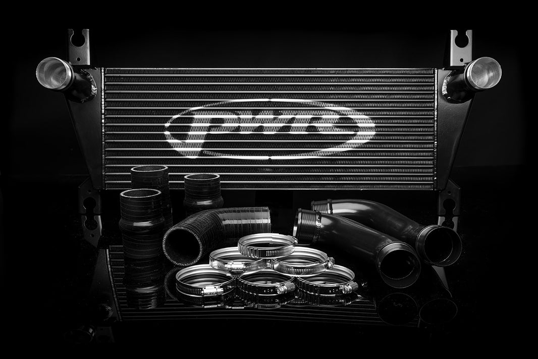 FORD Ranger PX and Mazda BT50 2.2L / 3.2L 2012-onwards 68mm Intercooler only **POWDERCOATED BLACK**