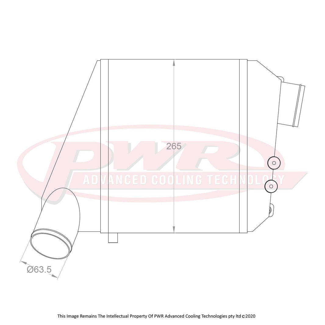 TOYOTA Supra JZA80 2JZ-GTE Engine (1993 - 2002) 116mm Intercooler suit Factory location