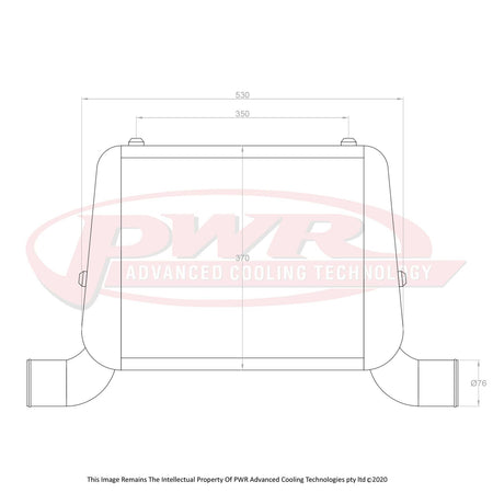MAZDA R100 12AT, 13BT Rotary Engine (1967 - 1971) 3" Outlets 68mm Intercooler