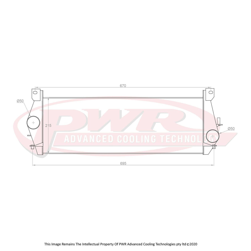 LAND ROVER Defender TD5 Engine (1998 - 2006) 55mm Intercooler