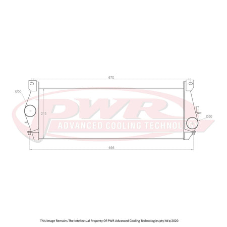 LAND ROVER Defender TD5 Engine (1998 - 2006) 55mm Intercooler