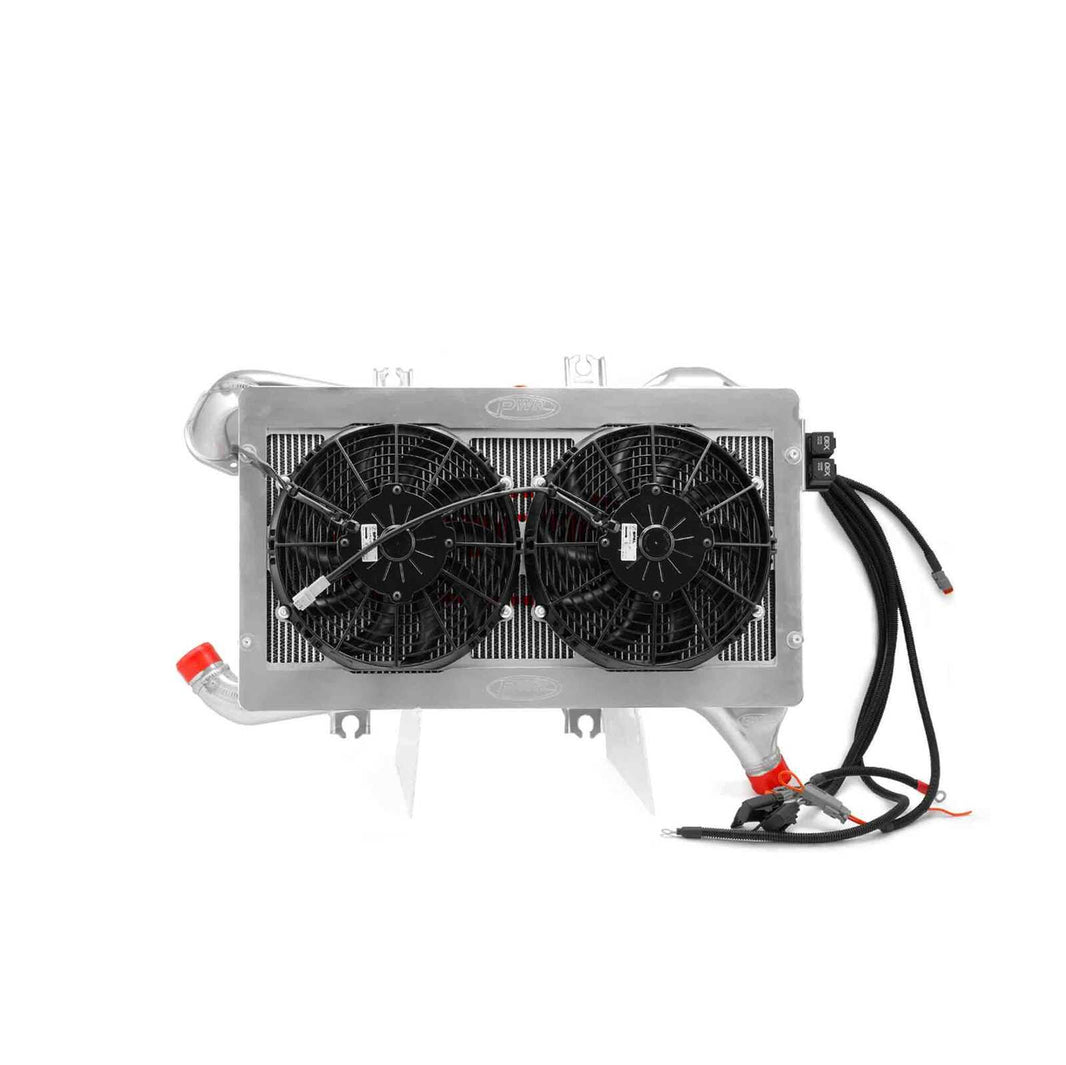 TOYOTA Landcruiser 200 Series 1VDFTV V8 TT Diesel Engine (2008 - Current) Elite Series Billet Intercooler with Fan and Shroud Kit ***No factory engine cover mounts***